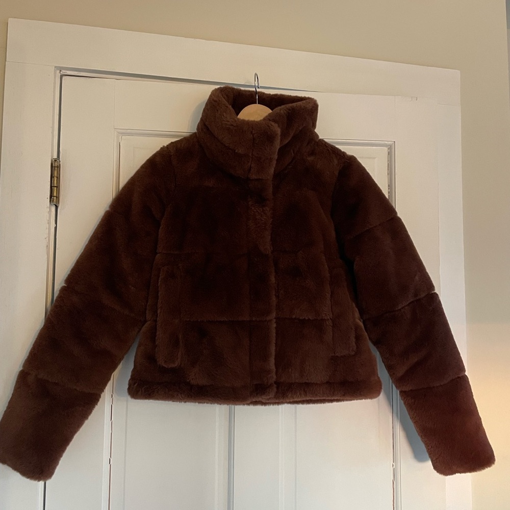 Abercrombie & Fitch Brown Puffer Jacket